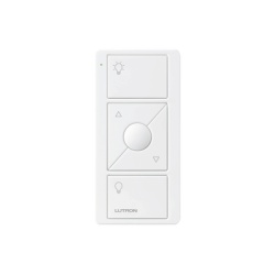 LUTRON ELECTRONICS PJ23BRLGWHL01 Control Pico inalambrico de 3 botones con subir y bajar para iluminacion bateria de 10 anos compatible con Caseta Wireless RadioRA 2 Vive y GRAFIK Eye QS color blanco