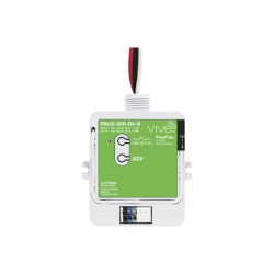 LUTRON ELECTRONICS RMJS20RDVB Modulo de relevador inalambrico PowPak de 20 A para control de contactos 120/277 V con Softswitch compatible con controles Pico y sensores Radio Powr Savr del sistema Viv