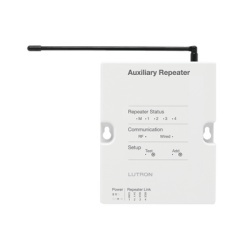 LUTRON ELECTRONICS RRAUXREP Repetidor auxiliar para ampliar el alcance de radiofrecuencia del sistema RadioRA 2 en aplicaciones grandes exteriores y entre edificios inalambrico o con enlace RS485