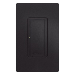 LUTRON ELECTRONICS RRD8ANSMN Switch de pared inteligente RadioRA 2 con cable neutro 8 A en iluminacion y motores de hasta 1/4 HP 120 V unipolar o multilocacion color Midnight