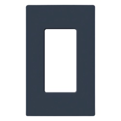 LUTRON ELECTRONICS SC1DE Placa de pared sin tornillos para interruptor o atenuador tipo decorador 1 espacio acabado satinado Deep Sea