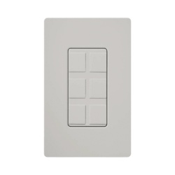 LUTRON ELECTRONICS SC6PFPD Marco de pared de 6 espacios para conectores modulares de red telefonia coaxial o fibra optica