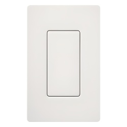 LUTRON ELECTRONICS SCBISW Inserto ciego para cubrir aberturas sin usar en placas de pared estilo designer Claro y Satin Colors color Snow satinado