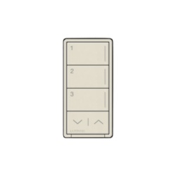 LUTRON RADIORA 3 RRSTHN3RLPM (RadioRa3) Botonera Sunnata Blanco 3 escenas y 2 botones subir/bajar para Radio RA3, programe escenas diferentes en cada botón.