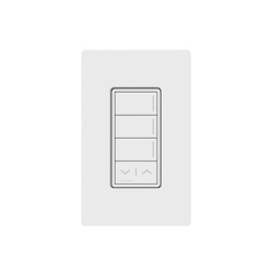 LUTRON RADIORA 3 RRSTHN3RLWH Botonera de pared Sunnata con 3 botones de escena y barra subir/bajar retroiluminada blanco para RadioRA 3