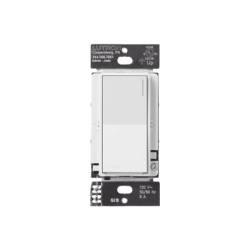 LUTRON RADIORA 3 RRSTRSWH Apagador auxiliar Sunnata de pared para control de 3 vias o escalera 120 V companero cableado del apagador principal del sistema RadioRA 3 color blanco brillante (White)