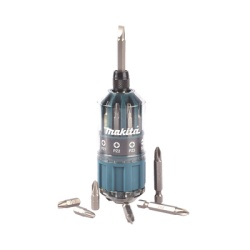 MAKITA B43000 Desarmador Makita Con 18 Puntas intercambiables Tipo: Ph 2 Pz 1 Pz 2 Pz 3 SI 4 SI 5 SI 6.
