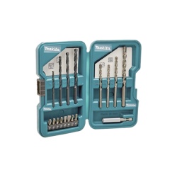 MAKITA D-45836 Juego de accesorios multiproposito 17 piezas para metal concreto madera y puntas para atornillar.
