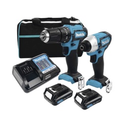 MAKITA DLX2131SY KIT (DHP482 ROTOM. + DTD152 ATORN.IMP.) LI-ION 2 BAT 1.5 AH Y CARG C/LUZ EST.LONA 18V