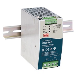 MEANWELL DUPS40 UPS PARA CD / 24VCD 40A / RIEL DIN / PARA BATERIAS DE 4 A 135 AH