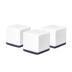 Mercusys H50G3PACK KIT de Sistema Inalambrico H50G Mesh / Doble banda 2.4GHz y 5GHz AC 1900Mbps / 3 Puertos 10/100/1000 Mbps / Control via App / Roaming Continuo