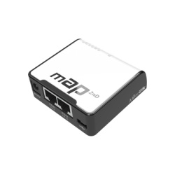 MIKROTIK RBMAP2ND (mAP) 2 Puertos Fast Ethernet 1 Puerto MicroUSB WiFi 2.4 GHz 802.11 b/g/n