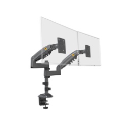 NB-EPCOM H180GNB Montaje de Escritorio articulado para 2 monitores de 17 a 27" / Soporta hasta 9kg por monitor / Vesa 75 x 75 / 100 x 100 / Acero / Rotacion: 360Â°