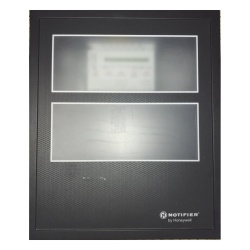 NOTIFIER DR-B4 Puerta con ventana de 2 niveles para gabinete de panel contra incendio NOTIFIER acero calibre 16 color negro
