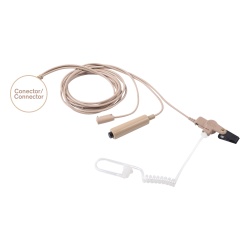 OTTO V1-10356 Kit de Microfono-Audifono profesional de 3 cables para KENWOOD NX-200/300/410 TK-480/2180/3180