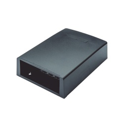 PANDUIT CBXF12BL-AY Caja de Montaje en Superficie con Accesorio para Resguardo de Fibra Optica para 12 Modulos Mini-Com Color Negro