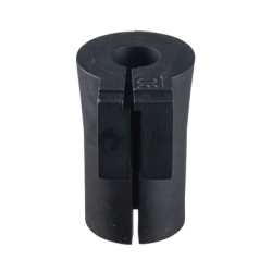 PANDUIT CEG-06X1 Pasacable Grommet de Entrada de Cable Terminado Sencillo y Pequeno 0.24"-0.28" Color Negro. Paquete de 12 Piezas