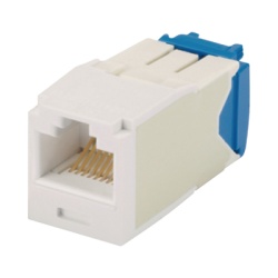 PANDUIT CJ6X88TGWH Conector Jack RJ45 Estilo TG Mini-Com Categoria 6A de 8 Posiciones y 8 Cables Color Blanco