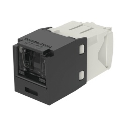 PANDUIT CJH688TGBL Conector Jack RJ45 Estilo TG con Ventana Mini-Com Categoria 6 de 8 Posiciones y 8 Cables Color Negro