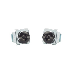 PANDUIT CNWSM6-C Kit de 100 Tornillos y 100 Tuercas Enjauladas M6 Para Uso en Gabinetes o Racks con Rieles con Orificios Cuadrado