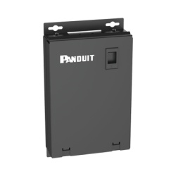 PANDUIT CPB12BL Punto de Consolidacion de 12 Puertos Mini-Com Instalacion en Piso Pared o Techo Fabricado en Acero Color Negro