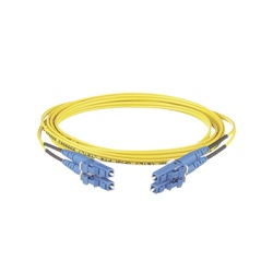 PANDUIT F92ERLNLNSNM012 Jumper de Fibra Optica Monomodo 9/125 OS2 LC-LC Duplex OFNR (Riser) Color Amarillo 12 Metros (39.37 Pies)