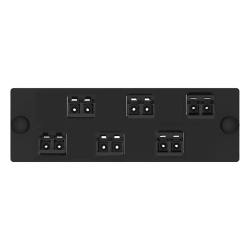 PANDUIT FAP6WABLDLCZ Placa Acopladora de Fibra Optica FAP Con 6 Conectores LC Duplex (12 Fibras) Para Fibra Multimodo OM3/OM4 Color Negro