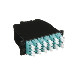 PANDUIT FC2XN-24-10AS Casete OptiCom de Fibra Optica Multimodo OM3 Con 2 Conectores MPO a 12 LC Duplex Polaridad Metodo A Perdida de Insercion Estandar