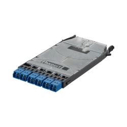 PANDUIT FHS9N-12-10N Cassette HD Flex? Con 6 Puertos LC Duplex (12 Fibras) Para Fibra Monomodo OS2 Color Azul