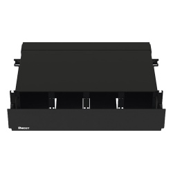 PANDUIT FRE2UBL Panel de Distribucion de Fibra Optica Acepta 8 Placas FAP o FMP Bandeja Deslizable Hasta 192 Fibras Color Negro 2 UR
