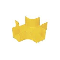 PANDUIT FRFWC4X4LYL Accesorio de 4 Vias Horizontal Con Angulos a 90Âº Para Canaletas FiberRunner? 4X4 Color Amarillo