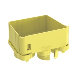 PANDUIT FRIDT4X4LYL Tapa con 2 Salidas a Tubo de 1.5in (38mm) Para uso con Canaletas 4X4 FiberRunner? Color Amarillo