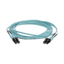 PANDUIT FZ2ERLNLNSNM013 Jumper de Fibra Optica Multimodo 50/125 OM4 LC-LC Duplex OFNR (Riser) Color Aqua 13 Metros (42.65 Pies)
