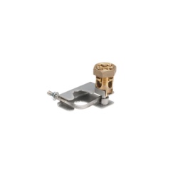 PANDUIT GPQC07-1/0 Abrazadera para Tierra Fisica en Base de Piso Falso para Cables de 6 a 1/0 AWG. Para Pedestales Circulares de 3/4" y 7/8".