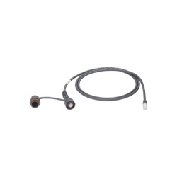 PANDUIT IUTP6X1MBLR Patch Cord Cat6A IndustrialNet UTP Con Plug Industrial y Tapa en un Extremo 1 Metro (3.28 Pies)