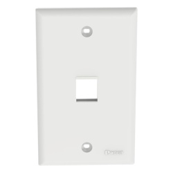 PANDUIT NK1FNWH Placa de Pared Vertical Salida Para 1 Puerto Keystone Color Blanco
