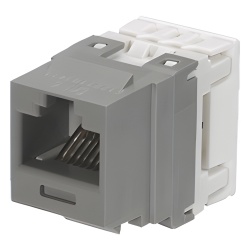 PANDUIT NK688MIG Conector Jack Estilo 110 (de Impacto) Tipo Keystone Categoria 6 de 8 Posiciones y 8 Cables Color Gris