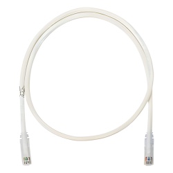 PANDUIT NK6PC5Y Cable de Parcheo UTP Categoria 6 con Plug Modular en Cada Extremo - 1.5 Metros (4.92 Pies) - Blanco Mate