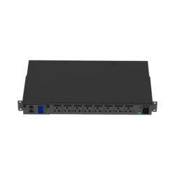 PANDUIT P08E16M PDU Switchable y Monitoreable por Toma (MS) para Distribucion de Energia Enchufe de Entrada NEMA L5-20P Con 8 Salidas 5-20R Horizontal 19in 120 Vca 15 Amp 1UR