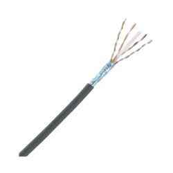 PANDUIT PUO6X04BL-CEG Bobina de Cable Planta Externa con Gel de 4 Pares Cat6A UTP Color Negro 305 Metros (1000 Pies)