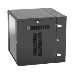 PANDUIT PZWMC12W Gabinete PanZone de Montaje en Pared de 19in Puerta con Ventana de Seguridad 12 UR 635mm de Profundidad Color Negro