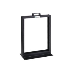 PANDUIT R2P26 Rack de Dos Postes Estandar de 19 in Rieles Numerados y Roscados #12-24 Fabricado en Aluminio 13 Unidades de Rack Color Negro
