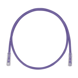 PANDUIT UTP28SP0.2MVL Cable de Parcheo TX6 UTP Cat6 Diametro Reducido (28AWG) Color Violeta 20 cm (7.87 pulgadas)