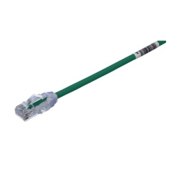 PANDUIT UTP28X20GR Cable de Parcheo UTP Cat6A CM/LSZH Diametro Reducido (28AWG) Color Verde 6.1 Metros (20 Pies)