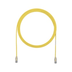 PANDUIT UTP28X3YL Cable de Parcheo UTP Cat6A CM/LSZH Diametro Reducido (28AWG) Color Amarillo 0.91 Metros (3 Pies)