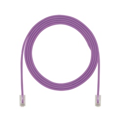 PANDUIT UTP28X8INVL Cable de Parcheo UTP Cat6A Diametro Reducido (28 AWG) CM/LSZH Color Violeta 20.3 cm (8 Pulgadas)