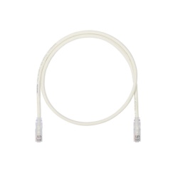 PANDUIT UTP6ASD5 Cable de Parcheo UTP Cat6A 26 AWG CM Color Blanco Mate 1.52 Metros (5 Pies)