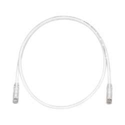 PANDUIT UTPSP0.5MY Cable de Parcheo TX6 UTP Cat6 24 AWG CM Color Blanco Mate 50 cm (19.69 pulgadas)