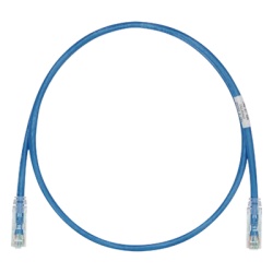 PANDUIT UTPSPL1MBUY Cable de Parcheo TX6 UTP Cat6 24 AWG LSZH Color Azul 1 Metro (3.28 Pies)