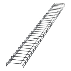 PANDUIT WG8BL10 Charola para Canalizacion Wyr-Grid® Tipo Malla Con Pintura Electrostatica en Color Negro 8 in (203.2 mm) de Ancho 53.1 mm de Alto y 3 m de Largo